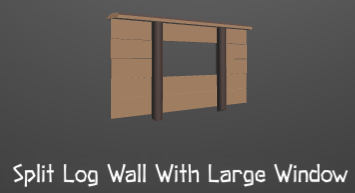 A strong wall made of wood. Dimensions: 4x2