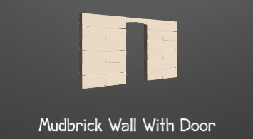 A sturdy wall. Dimensions: 4x2